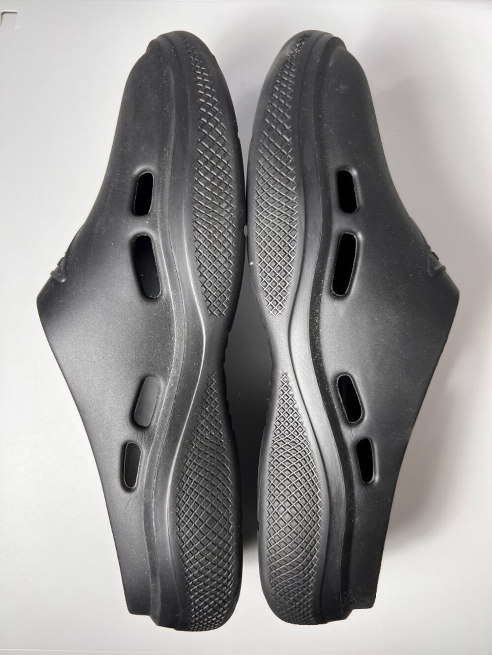 PRADA Black Mellow Rubber Mules Sz Women 7US 37EU LN - Picture 4 of 9